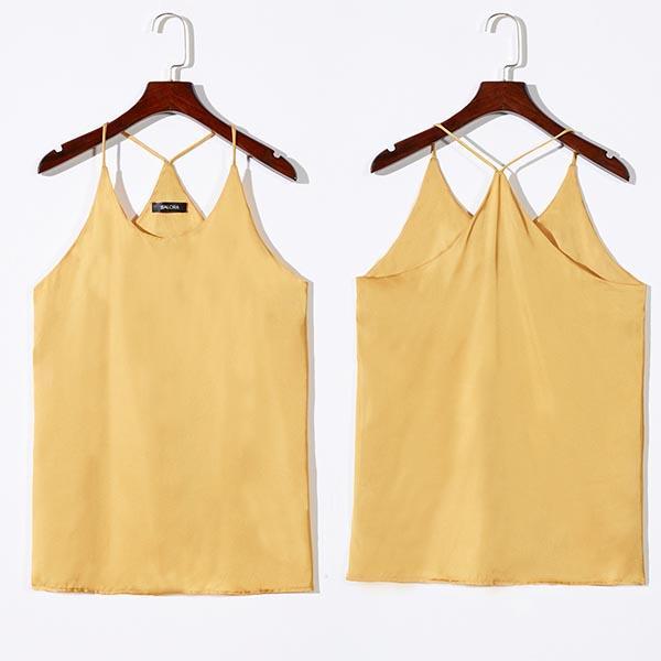 Racerback Satin Cami Top