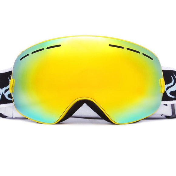 Professional Ski Goggles (Dual-layer Uv400 Arc Shaped Anti-fog Glasses For Winter)