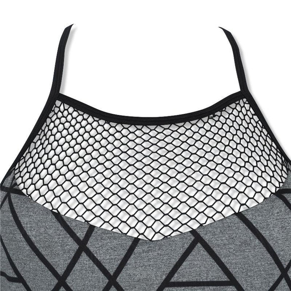 Quick Drying Plus Size Mesh Sports Bra